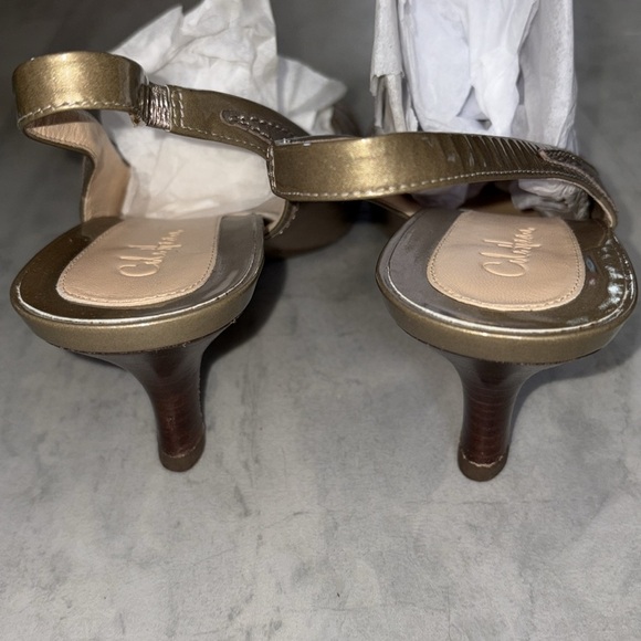 Cole Haan  open to sling back shoes
Sandals heels  Gold patent/gold leather NWOT - Picture 7 of 11